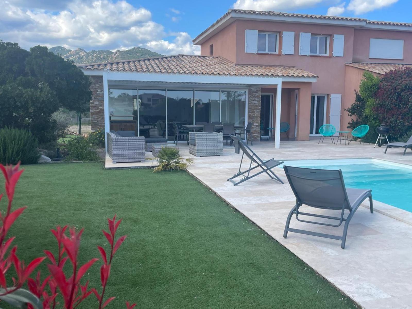 Villa Chez Geraldine Piscine Chauffee, Proche Plage Et Riviere Lecci Exterior foto